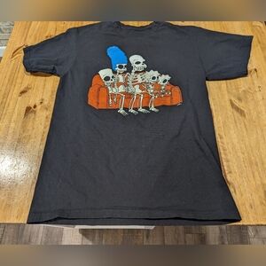 The Simpsons Treehouse of Horror Skeleton Family T-shirt Size Medium